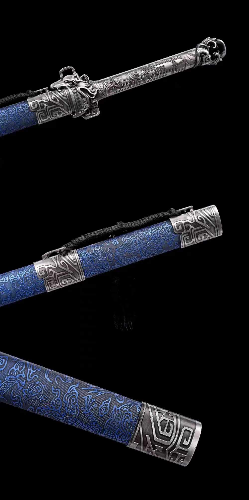 Handmade Chinese Sword With Thunder Tiger Tang Heng