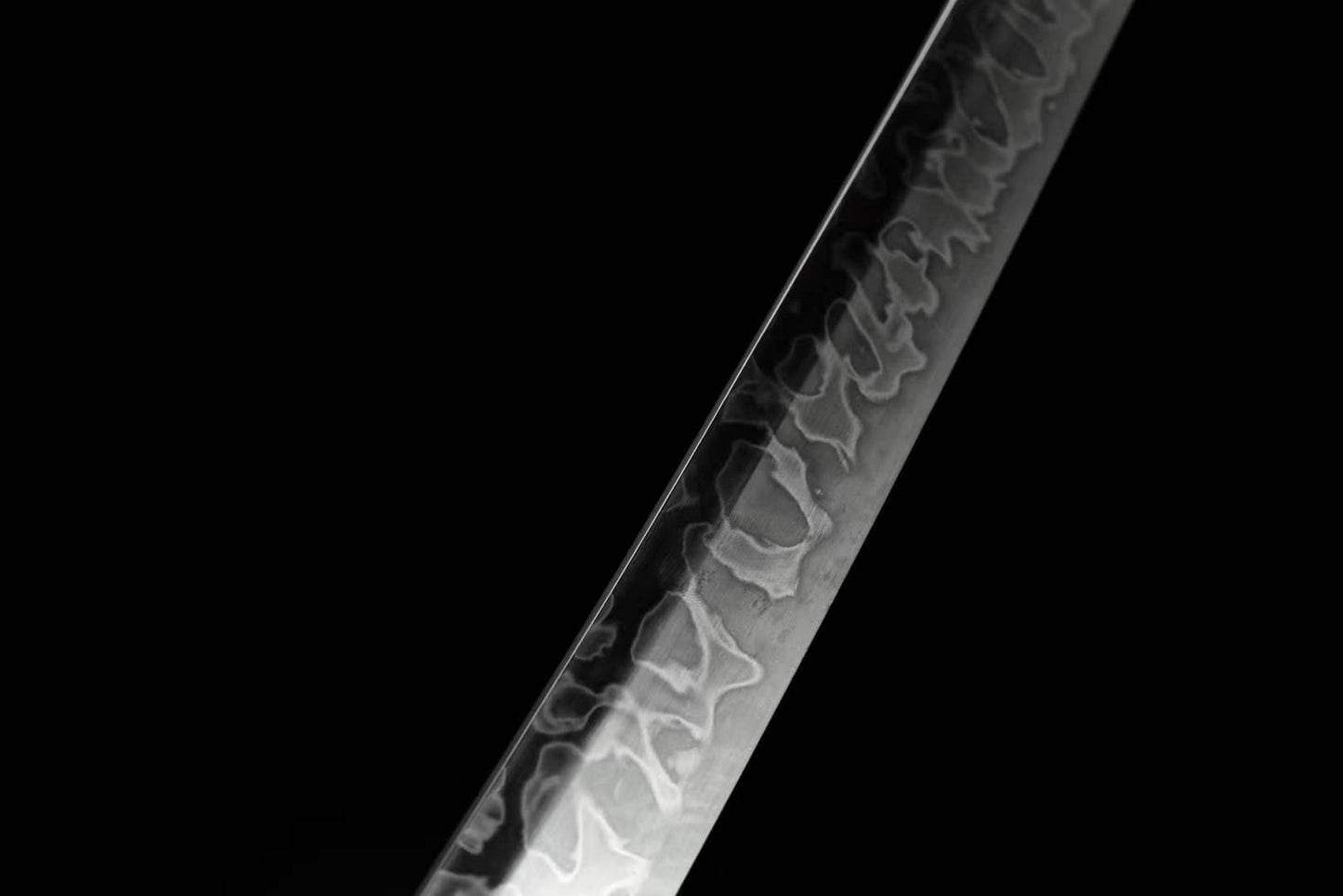 Hand Forged Japanese Samurai Katana Wind Chimes T10 With Black Sheath