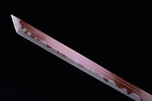 Handmade High Carbon Steel Flowing Shadow Chinese Sword With Red Blade