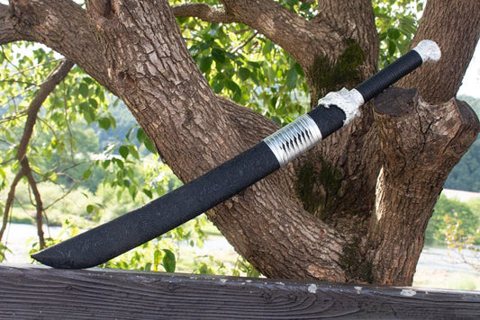 Handmade High Manganese Steel Kim Snow Chinese Knife With Golden Blade