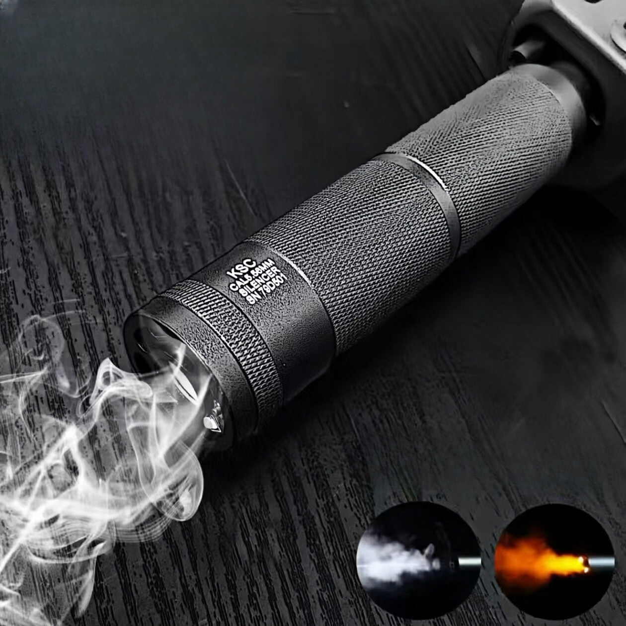 New Smoke Wolf Silencer For Both Gel blaster&Airsoft With 14mm CCW