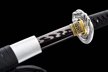 Hand Forged Japanese Samurai Katana Heavenly Serpent High Manganese Steel