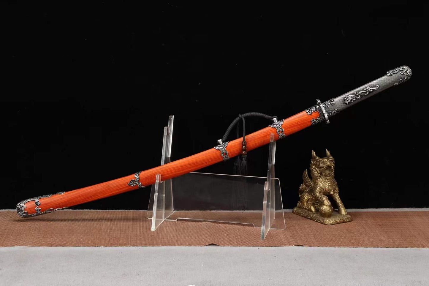 Handmade Japanese Tachi Odachi Water Dragon水龍 T10 Steel Burn Blade