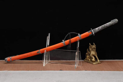 Handmade Japanese Tachi Odachi Water Dragon水龍 T10 Steel Burn Blade