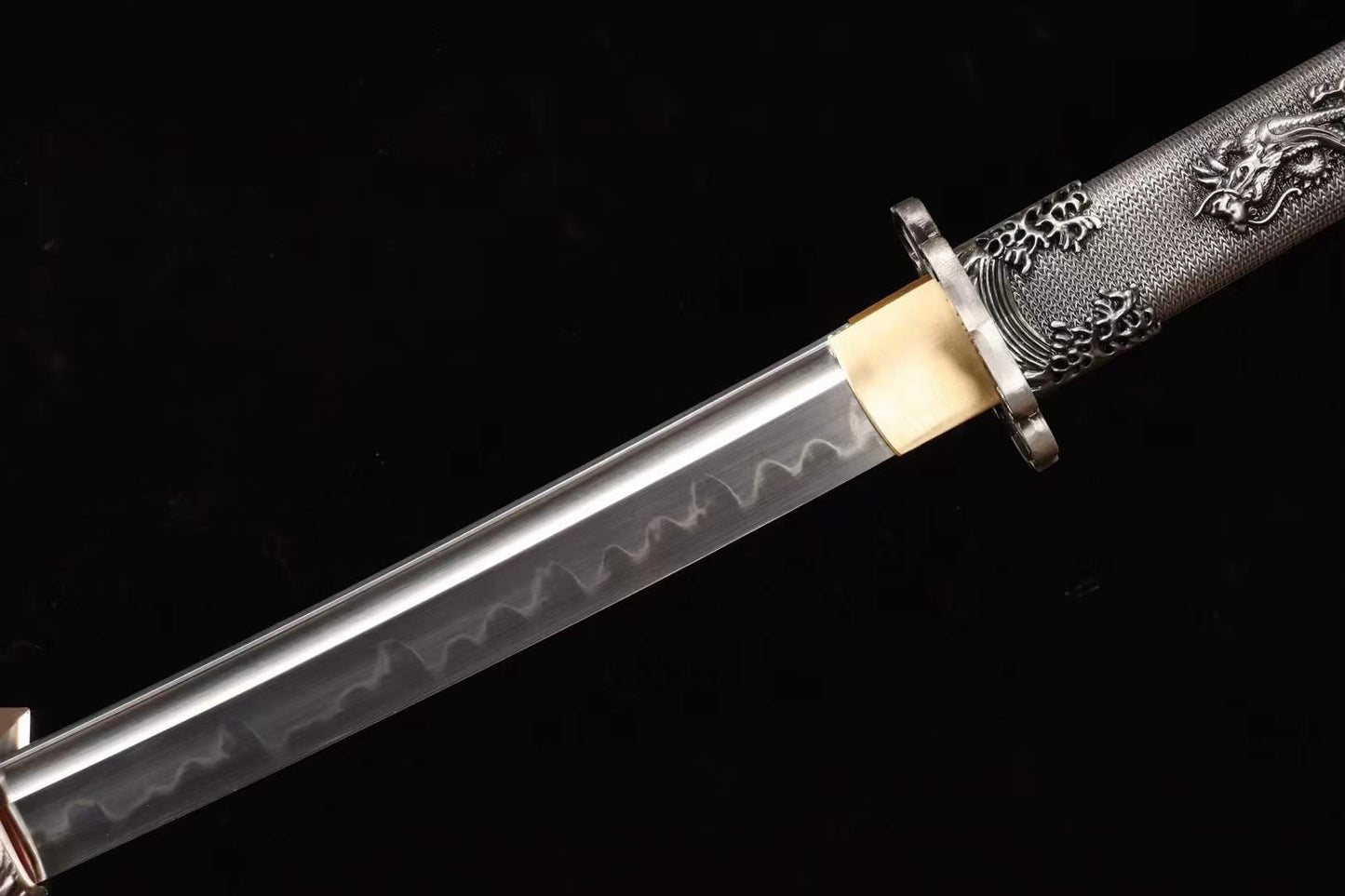 Handmade Japanese Tachi Odachi Water Dragon水龍 T10 Steel Burn Blade
