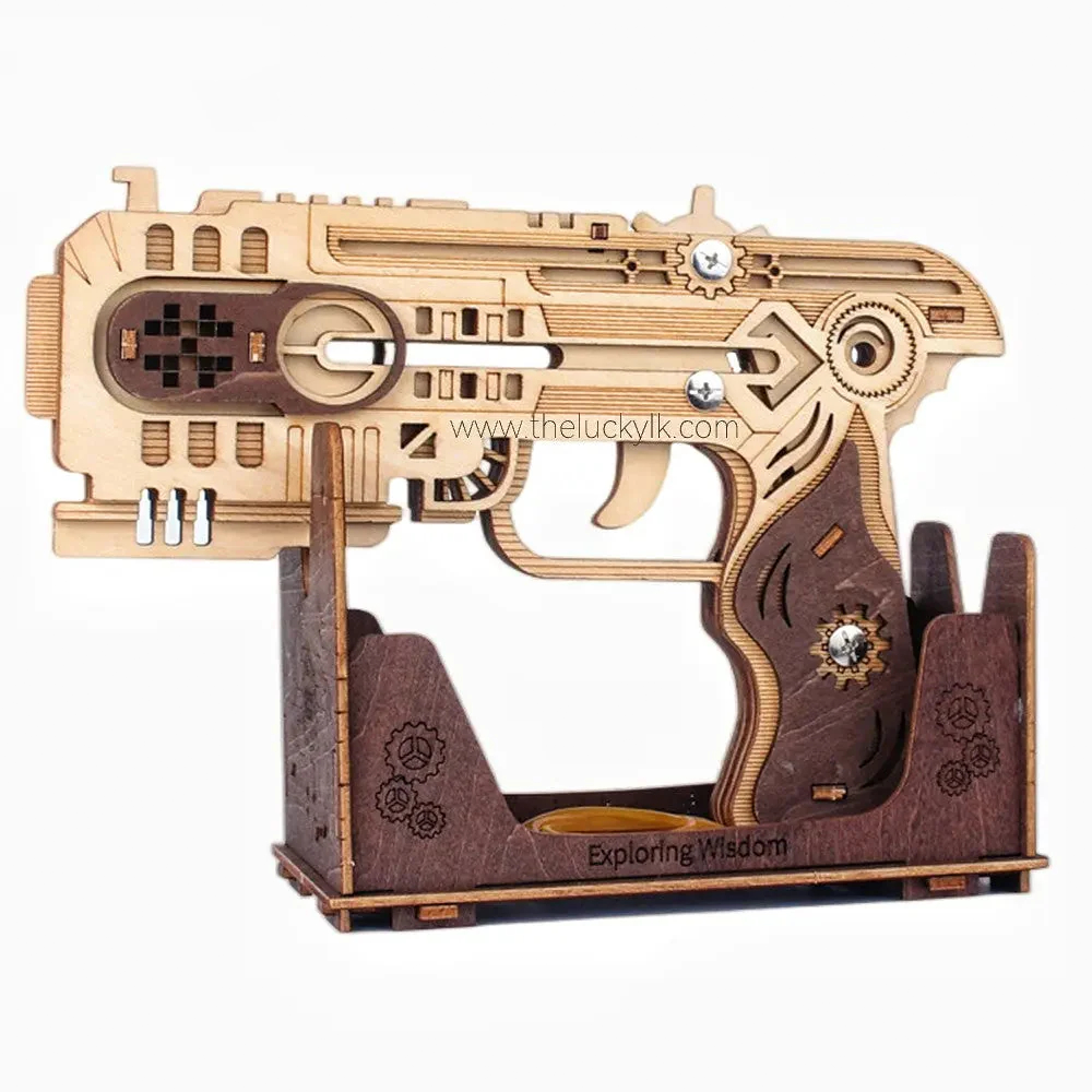 Space Sci-Fi Pistol  - Wooden DIY Toy