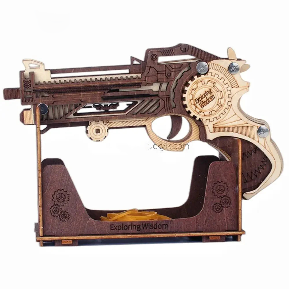 Space Sci-Fi Pistol  - Wooden DIY Toy