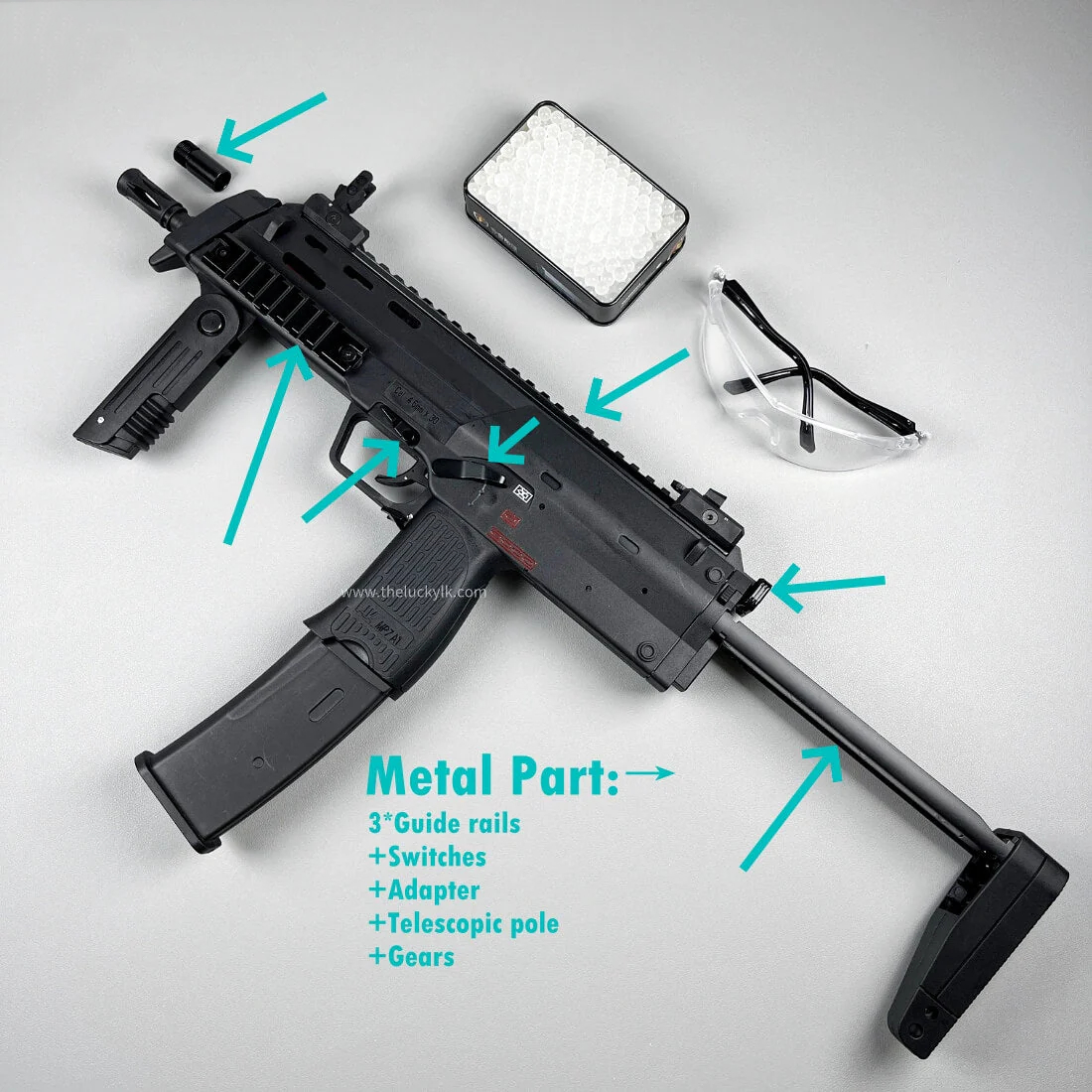Upgraded MP7-A1 2.0 Gel Blaster