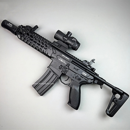 Exquisite Engraving MCX Gel Blaster High Rate of Fire  Smooth Shooting With 7 Colors of Lighted Silencer