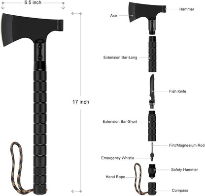 Camping Axe, Folding Survival Hatchet Axe Tactical Camp Axe for Outdoor Adventure