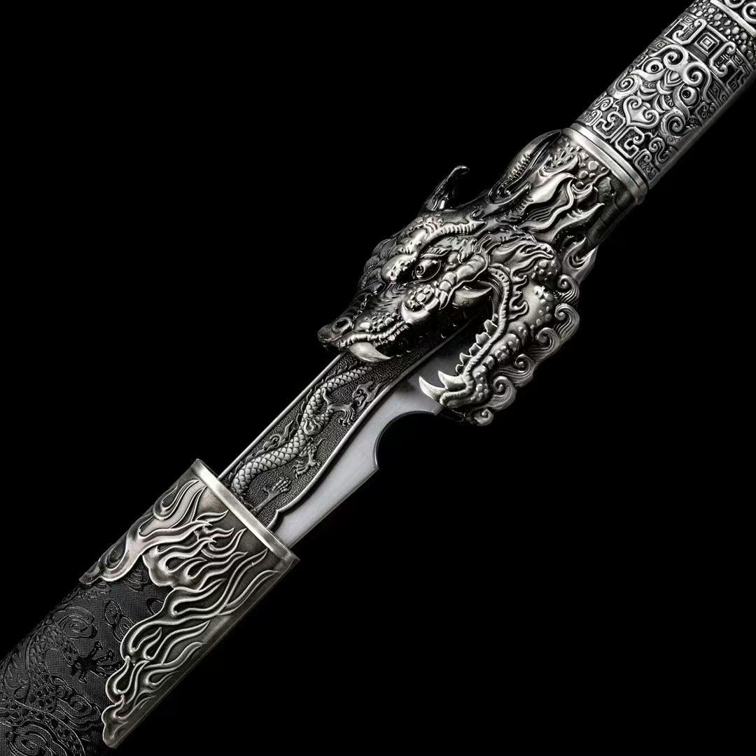 Handmade Ao Long Chinese Sword With High Manganese Steel