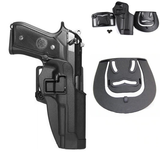 TACTICAL HOLSTER LEVEL RETENTION AUTO LOCK DUTY PISTOL GUN HOLSTER