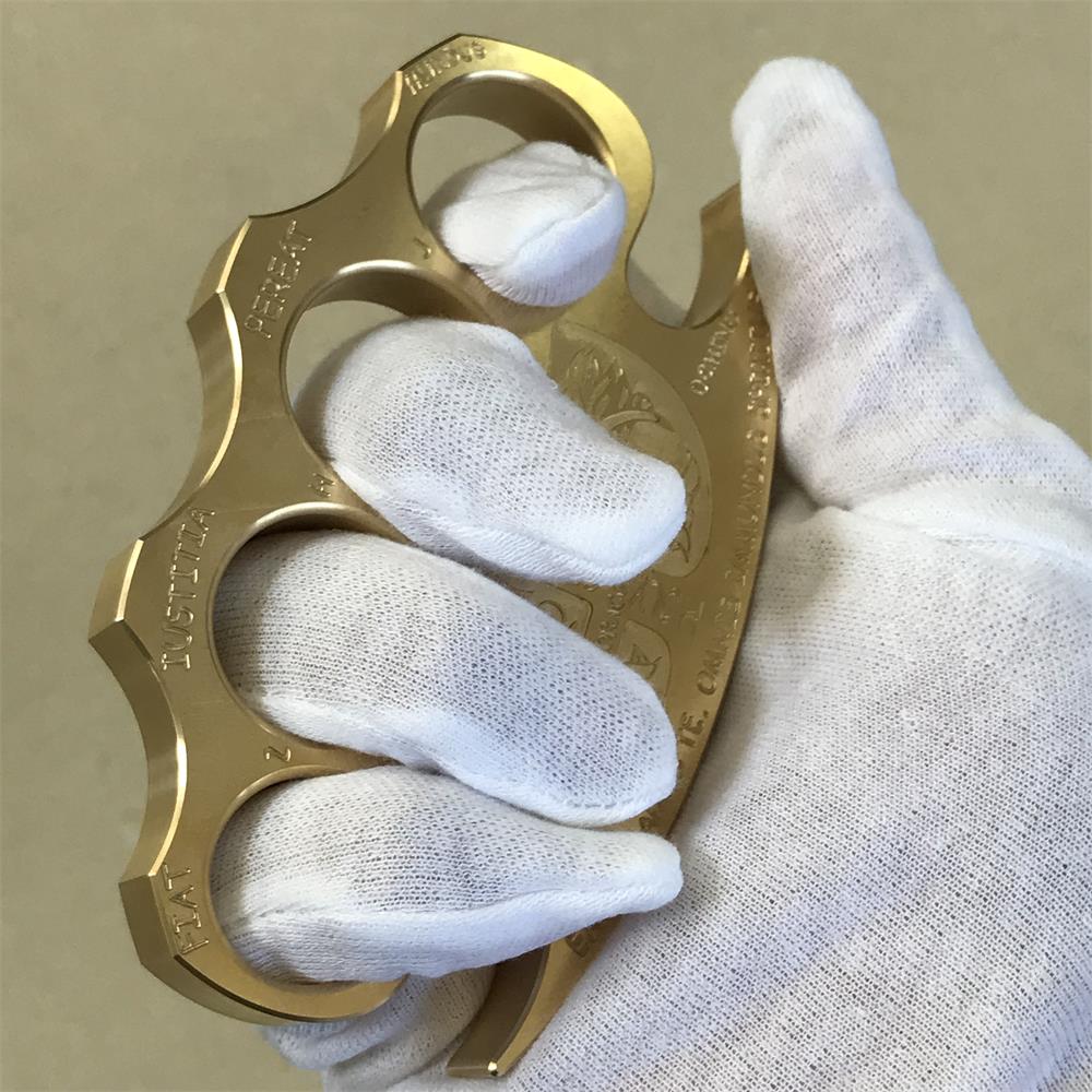 Warrior Solid Brass Knuckle Duster Self-defense Window Breaking EDC Tool