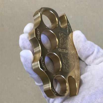 Warrior Solid Brass Knuckle Duster Self-defense Window Breaking EDC Tool