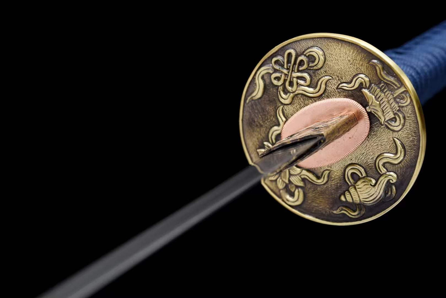 Damascus Samurai Katana [Auspicious Cloud Fighting Sword]