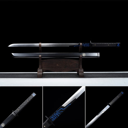 Hand Forged Anime Katana Scissor seven meets killer seven Thousand Demon Daggers