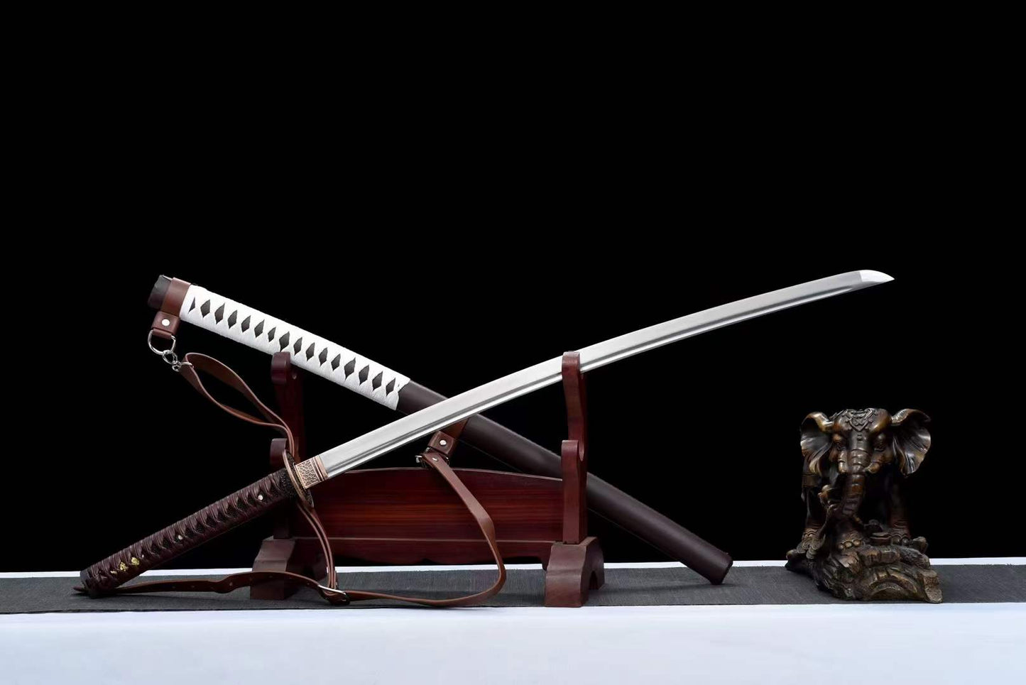 Hand Forged Anime Katana Walking Dead Mirror polishing