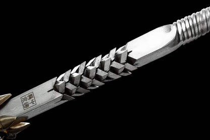 Hand Forged Dragon Scale Sword breaker 609 Pattern Steel