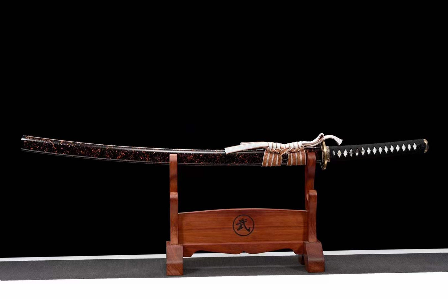 Hand Forged Japanese Samurai Katana Desert T10 Turns the soil to burn blade