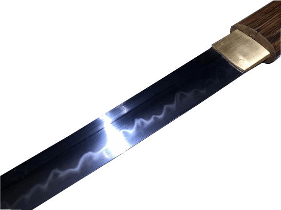 Hand Forged Japanese Samurai Katana T10 Burning edge Rosewood One-piece forging