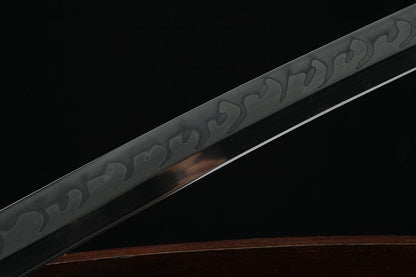 Hand Forged Japanese Samurai Katana T10 Real Yokote Pure copper gilt silver