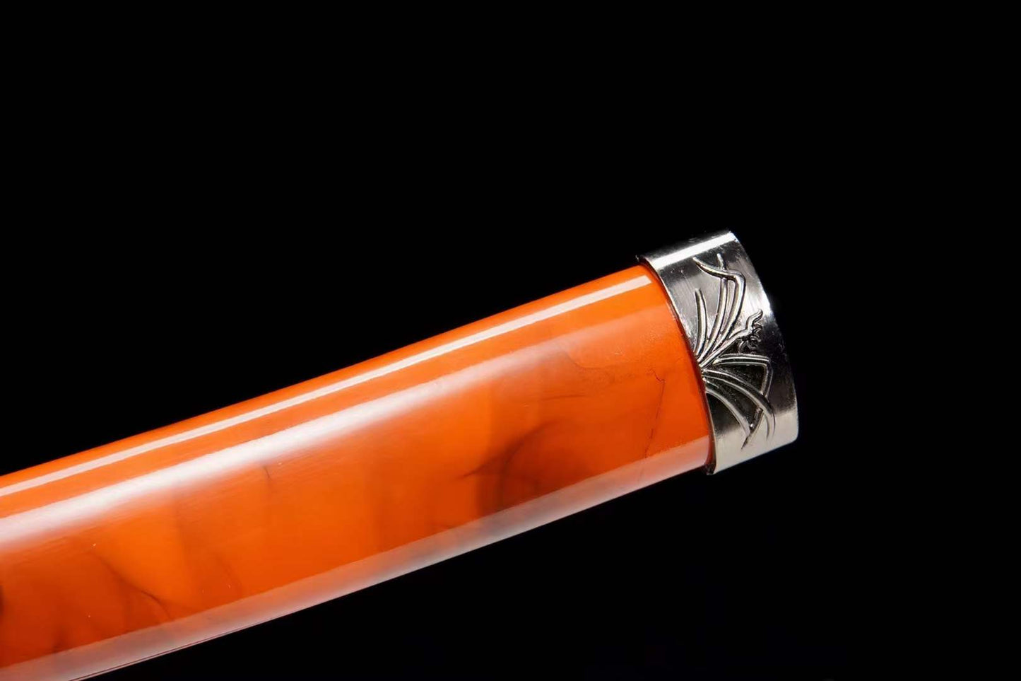 Hand Forged Japanese Tanto Red Sky Short Sword T10 Turns the soil to burn blade