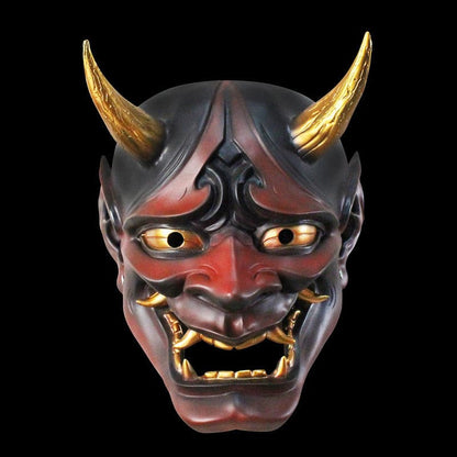 Hand-Made Japanese Hannya Hundred Ghosts at Night  Oni Mask