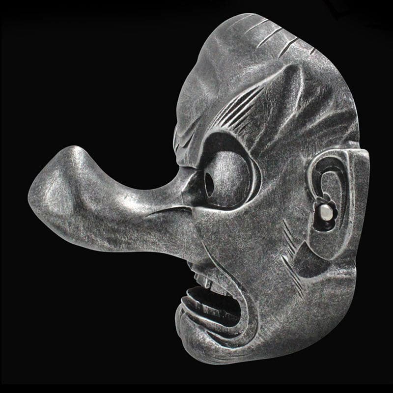 Hand-Made Japanese Hannya Red Tengu Resin Oni Mask