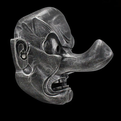Hand-Made Japanese Hannya Red Tengu Resin Oni Mask