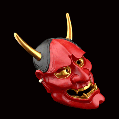 Hand-Made Japanese Hannya 凛凛蝶 Resin Oni Mask