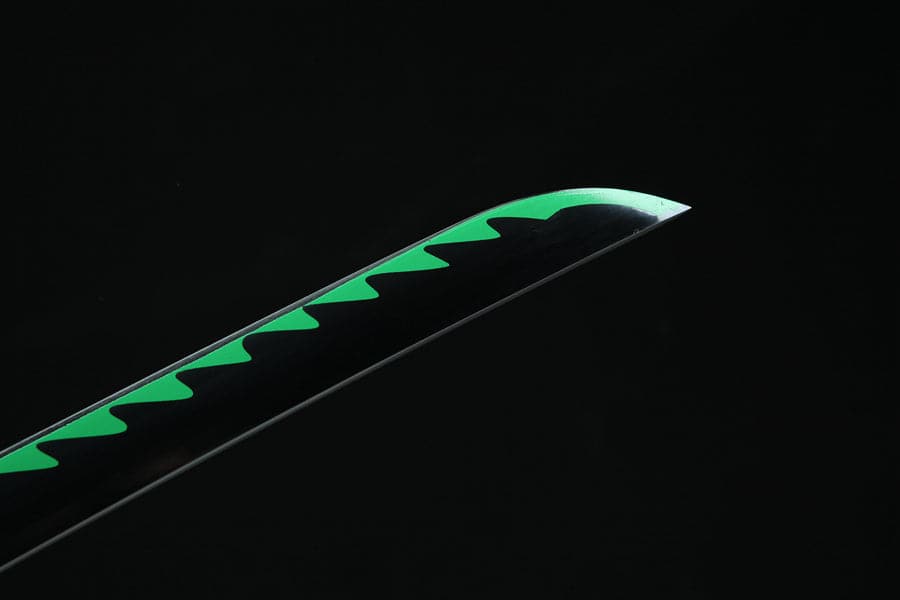 Handmade Anime Katana Demon Slayer Sanemi Shinazugawa Nichirin Sword 1045 High Carbon Steel Black