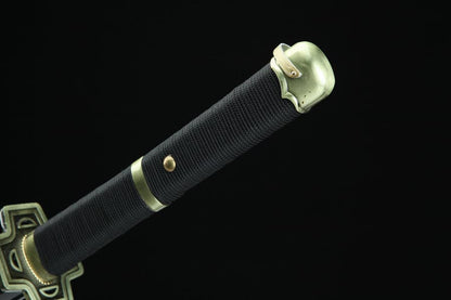 Handmade Anime One Piece Roronoa Zoro's Yubashiri Sword 1045 High Carbon Steel Black