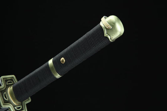 Handmade Anime One Piece Roronoa Zoro's Yubashiri Sword 1045 High Carbon Steel Black