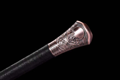 Handmade Dragon Scale  Chinese Sword With Gold