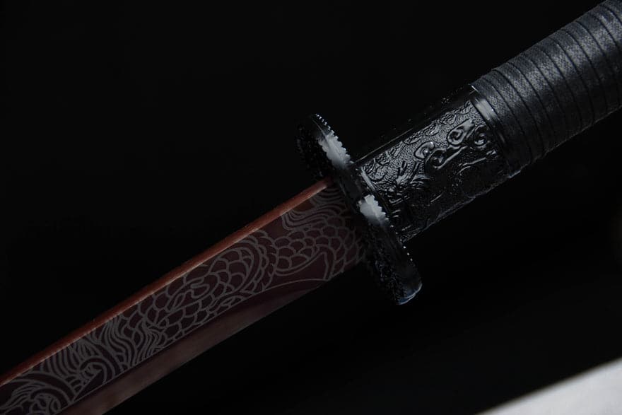 Handmade High Carbon Steel Archaic Blood Dragon  Tang Heng Sword