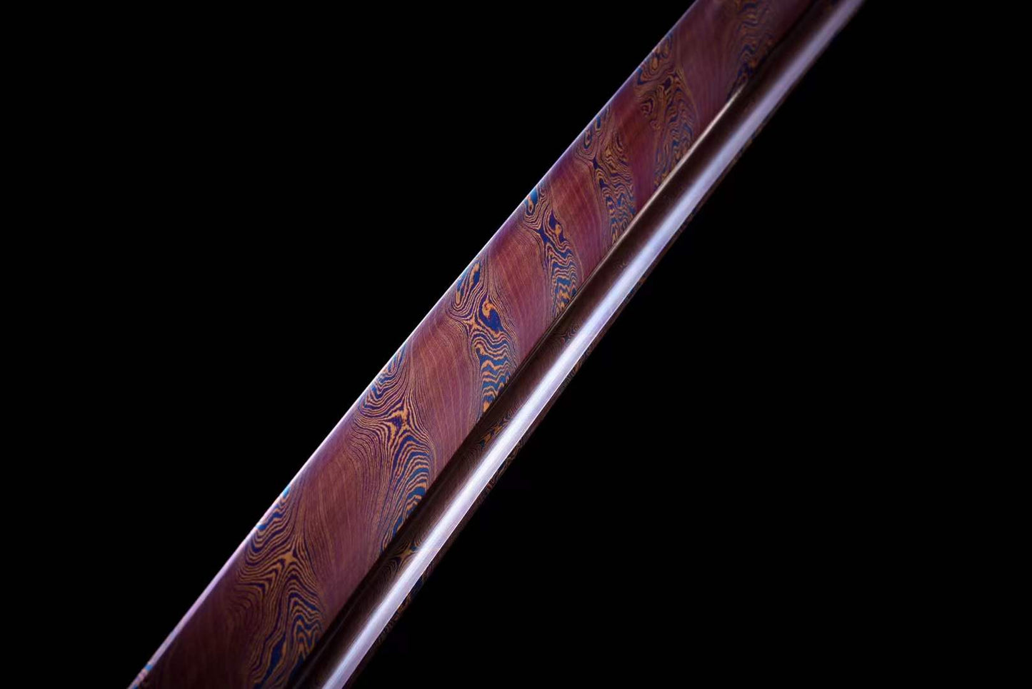 Handmade Japanese Wakizashi Vault Short Sword Damascus Steel