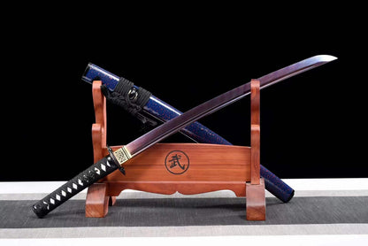 Handmade Japanese Wakizashi Vault Short Sword Damascus Steel