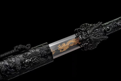 Handmade Manganese Steel Dragon King Chinese Sword