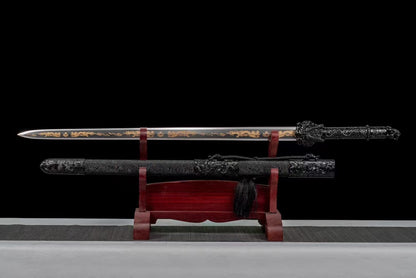 Handmade Manganese Steel Dragon King Chinese Sword