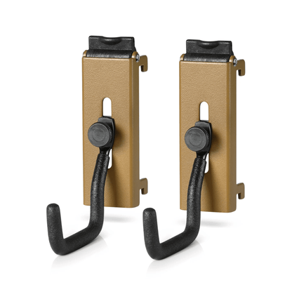 Wall Rack System - Adjustable J-Hooks (2 Pack, 2 Sizes)