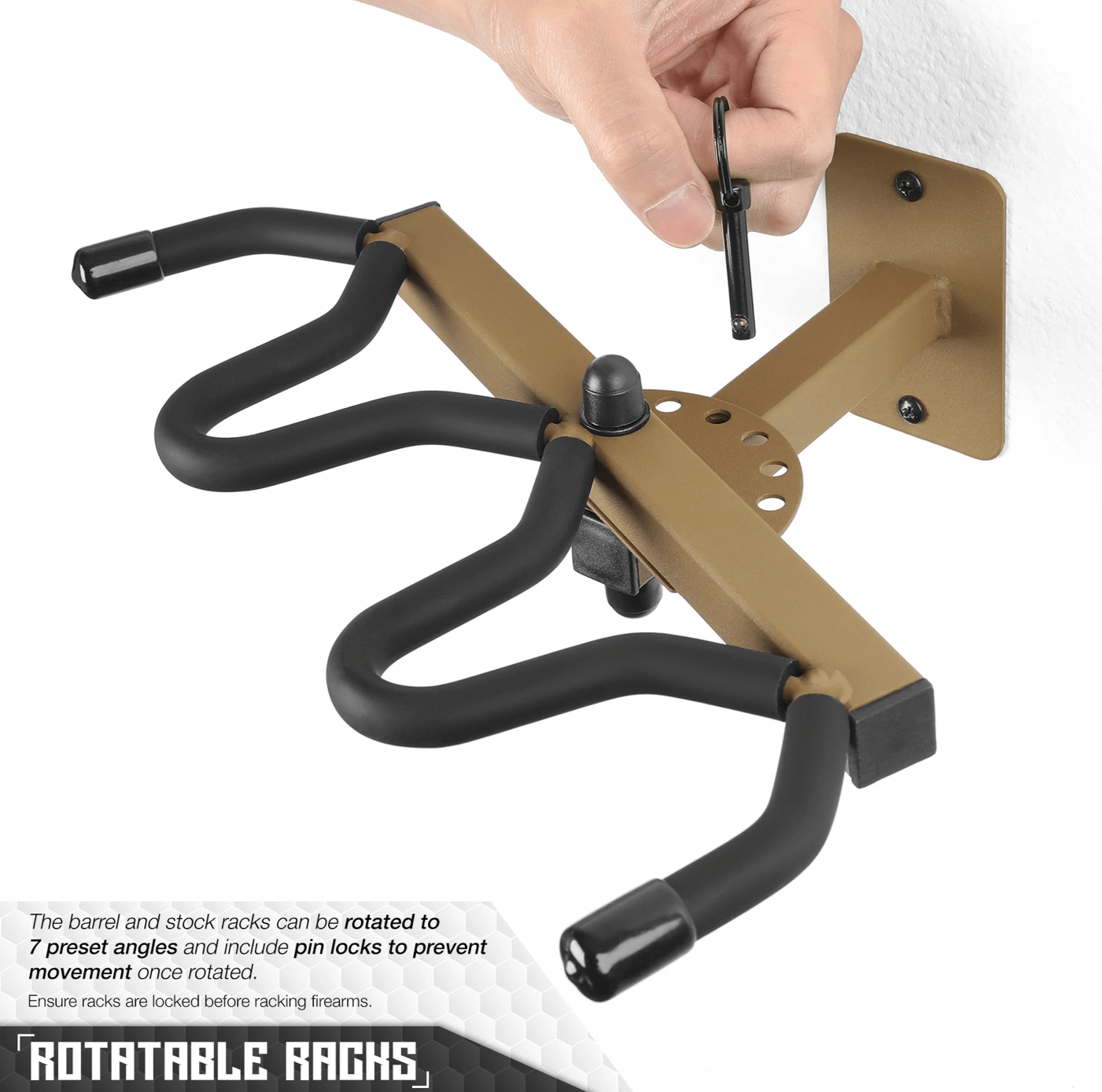 3 Slot Adjustable Wall Rack