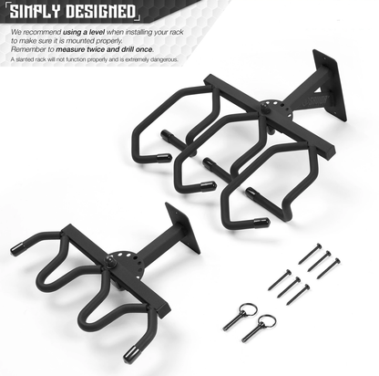 3 Slot Adjustable Wall Rack