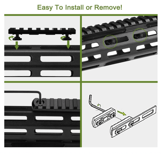 M-LOK and KeyMod Adapter Sets